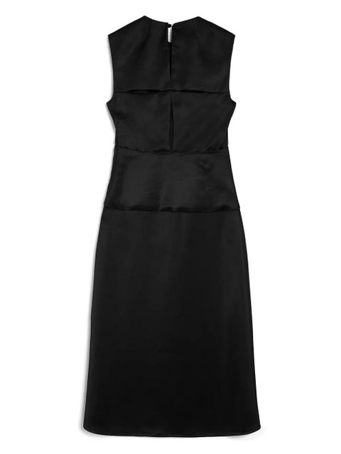 Jil Sander cut-out detailed midi dress - Black