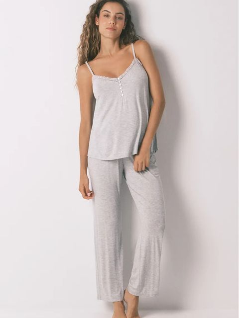 women'secret piżama damska kolor szary 4462645 - zdjęcie produktu nr 1