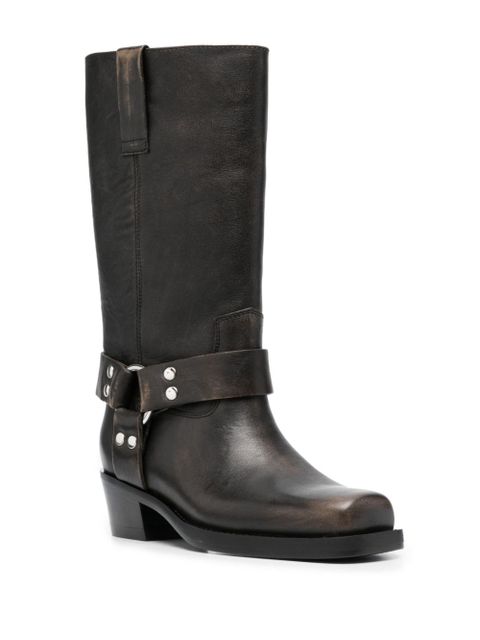 Paris Texas Roxy 45mm leather biker boots - Black - zdjęcie produktu nr 2