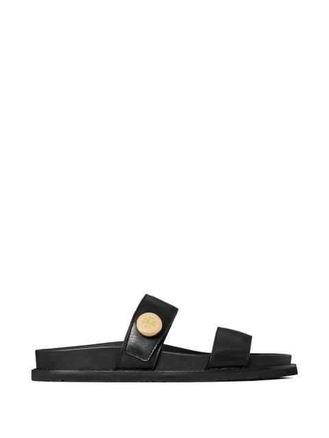 Tory Burch Romy button sport slides - Black - zdjęcie produktu nr 1