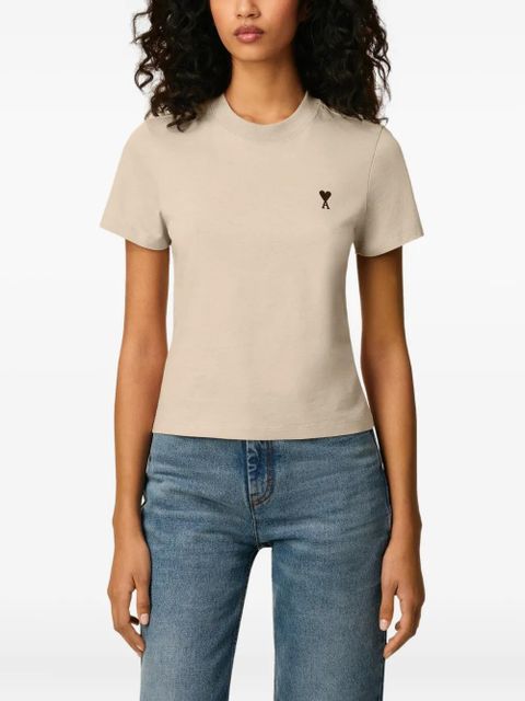 AMI Paris Ami De Coeur T-shirt - Neutrals