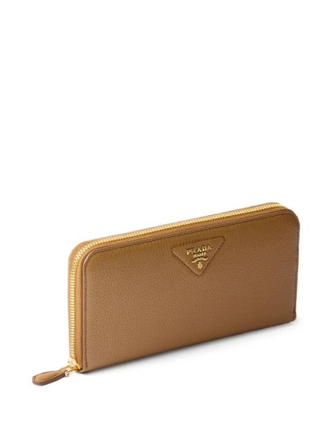 Prada large zip-around wallet - Brown