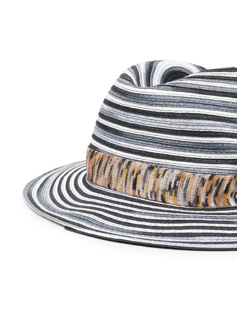 Missoni stripe woven sun hat - Blue - zdjęcie produktu nr 2