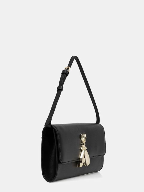 Patrizia Pepe torebka skórzana kolor czarny 8B0304 L061