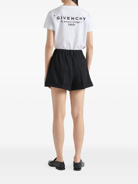 Givenchy pleated cuffed shorts - Black