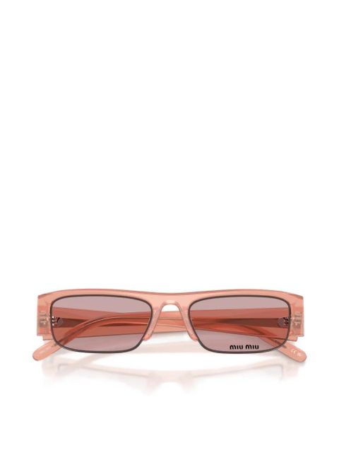 Miu Miu Eyewear rectangle-frame sunglasses - Pink
