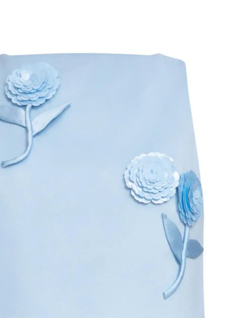 Self-Portrait 3D-flower top - Blue - zdjęcie produktu nr 2