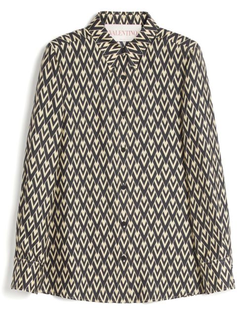 Valentino Garavani Toute La V twill shirt - Black