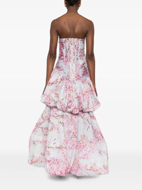 Aje Ambrose strapless maxi dress - Blue