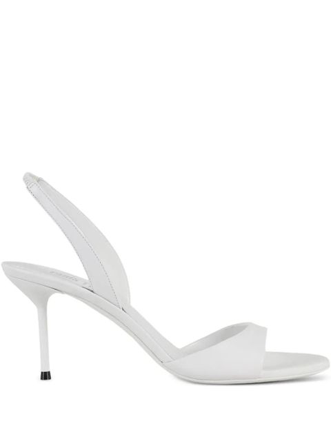 Paris Texas 75mm Lidia slingback open-toe sandals - White - zdjęcie produktu nr 1