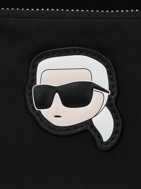 Karl Lagerfeld plecak IKON damski kolor czarny mały gładki A2W30183