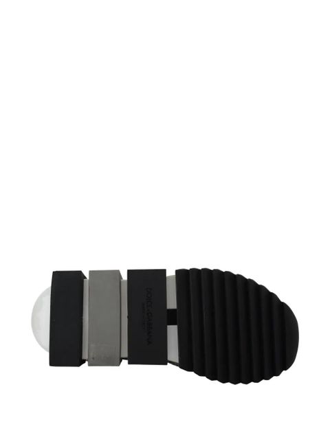 Dolce & Gabbana Portofino crystal-embellished sneakers - Silver