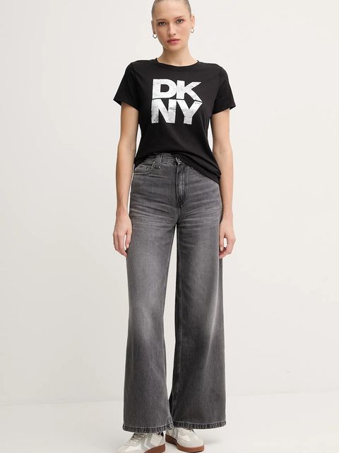 Dkny t-shirt damski kolor czarny DJ5T1631