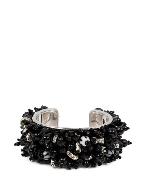 DRIES VAN NOTEN beaded cuff bracelet - Silver - zdjęcie produktu nr 1