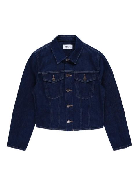 AGOLDE In Rinse buttoned contoured jacket - Blue - zdjęcie produktu nr 1