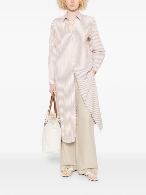 MC2 Saint Barth Adeline striped midi dress - Neutrals - zdjęcie produktu nr 2