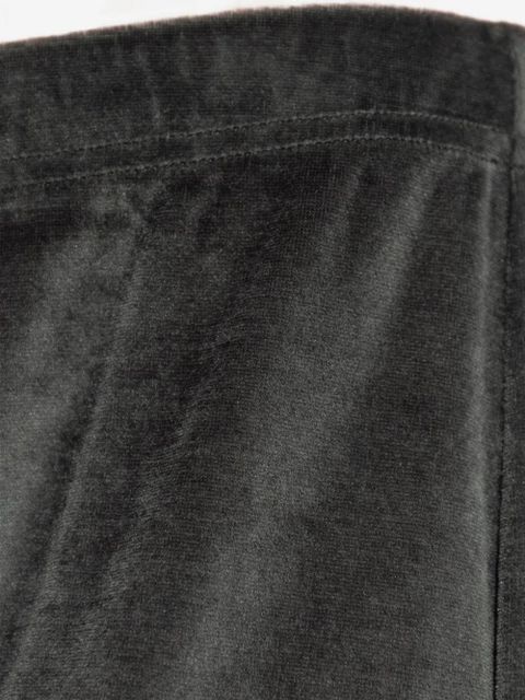 Balenciaga velour wide-leg track pants - Grey