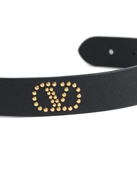 Valentino Garavani VLogo Signature leather choker - Black - zdjęcie produktu nr 2