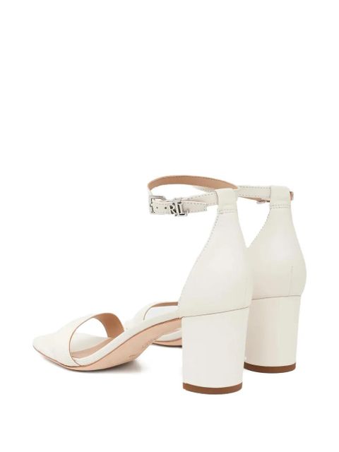Lauren Ralph Lauren block-heel leather sandals - White - zdjęcie produktu nr 2