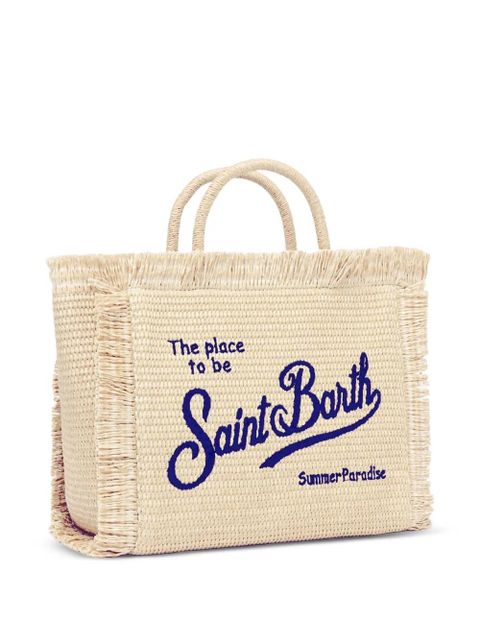 MC2 Saint Barth Colette straw-effect tote bag - Neutrals