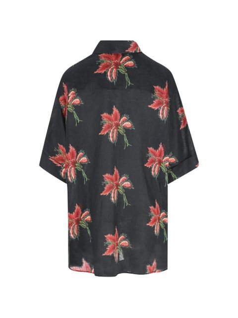 Valentino Garavani floral-print shirt - Black - zdjęcie produktu nr 2