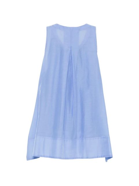 SOLOTRE ruffled-trim blouse - Blue - zdjęcie produktu nr 2
