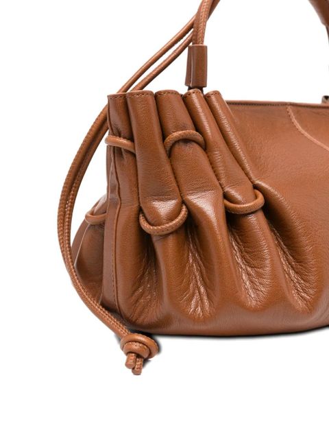 Hereu Arta gathered-detail tote bag - Brown