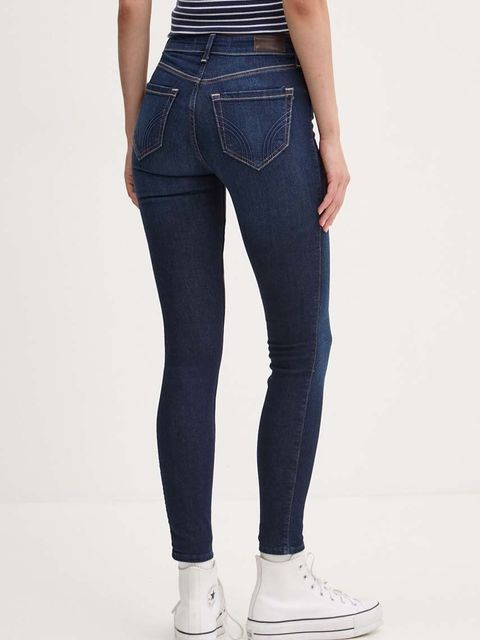 Hollister Co. jeansy damskie kolor granatowy KI355-4256