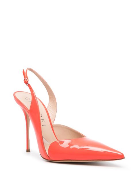 Casadei patent-leather slingback pumps - Red - zdjęcie produktu nr 2