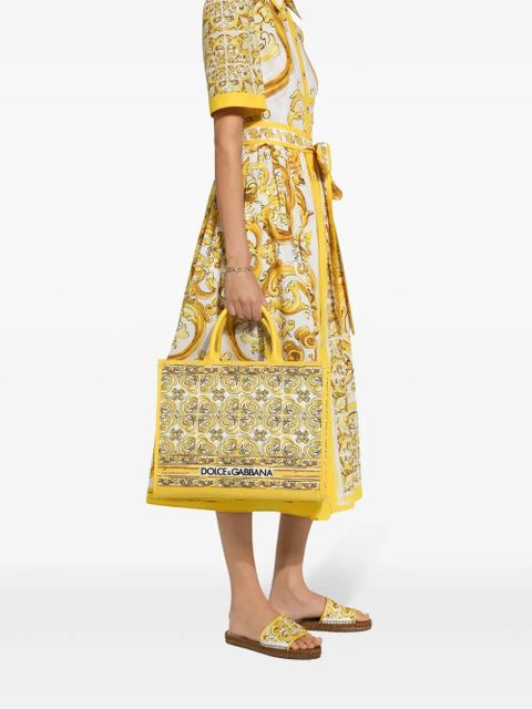 Dolce & Gabbana medium DG Daily canvas tote bag - Yellow - zdjęcie produktu nr 2
