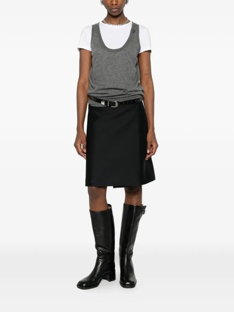 Prada scoop-neck knit top - Grey - zdjęcie produktu nr 2