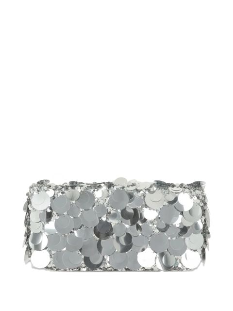 Rabanne sequin-embellished clutch bag - Silver - zdjęcie produktu nr 2