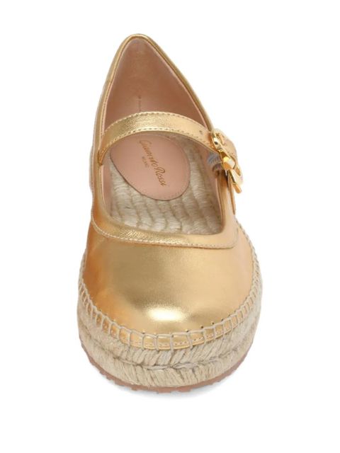 Gianvito Rossi Elda espadrilles - Gold