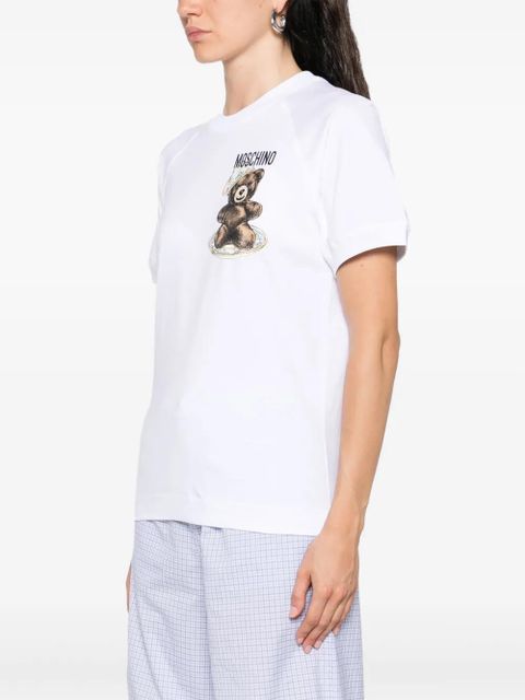 Moschino teddy-print T-shirt - White