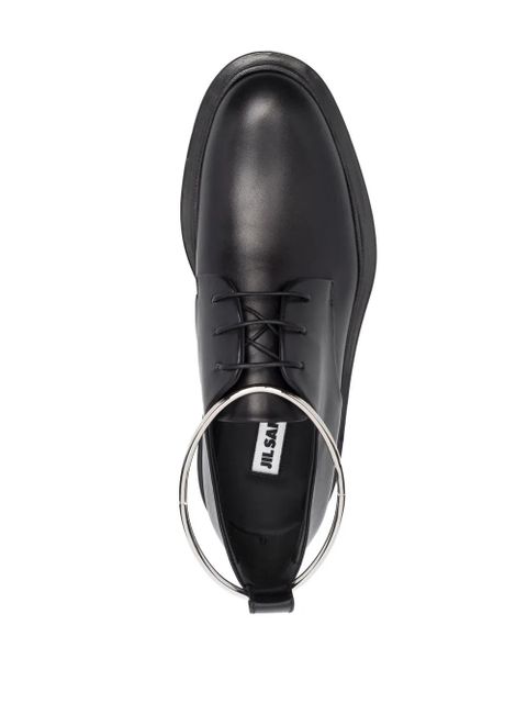 Jil Sander hardware-detail derby shoes - Black