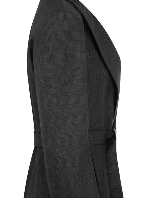 LOEWE check-pattern blazer - Grey