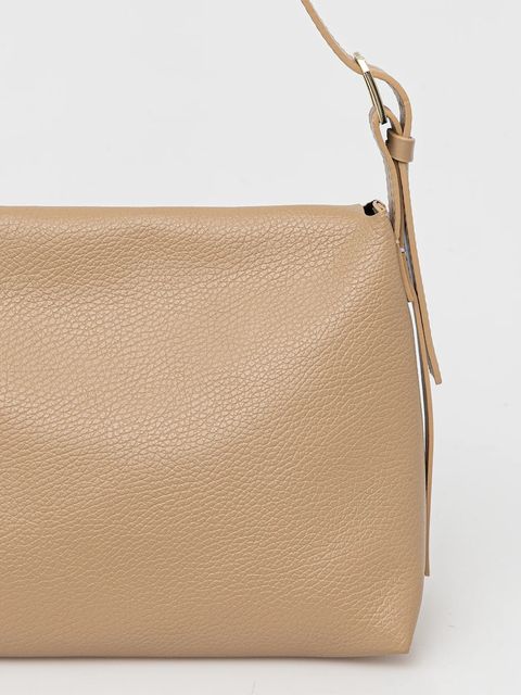 Patrizia Pepe torebka skórzana kolor beżowy 8B0256 L148