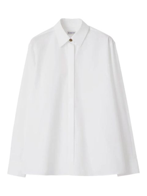 Burberry oversized cotton poplin shirt - White - zdjęcie produktu nr 1