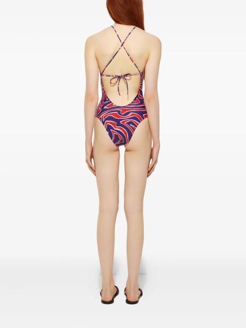 PUCCI labirinto print swimsuit - Purple