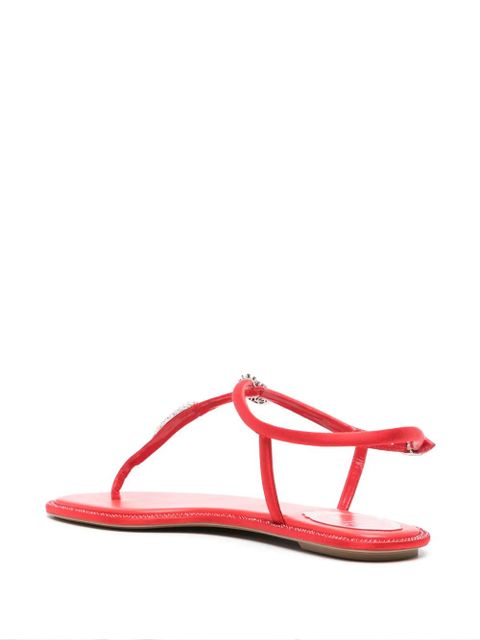 René Caovilla Katy crystal-embellished sandals - Red
