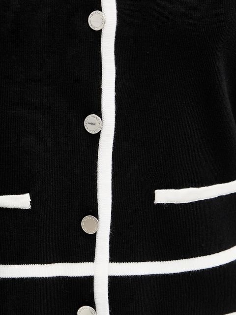 Morgan kardigan damski kolor czarny lekki MJIM