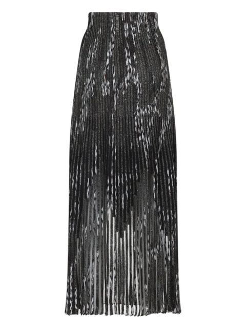 Missoni pleated lurex skirt - Black