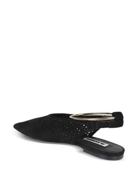 Jil Sander ring-embellished ballet flats - Black