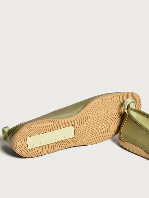 Hoff baleriny skórzane GARNIER kolor zielony 12540005