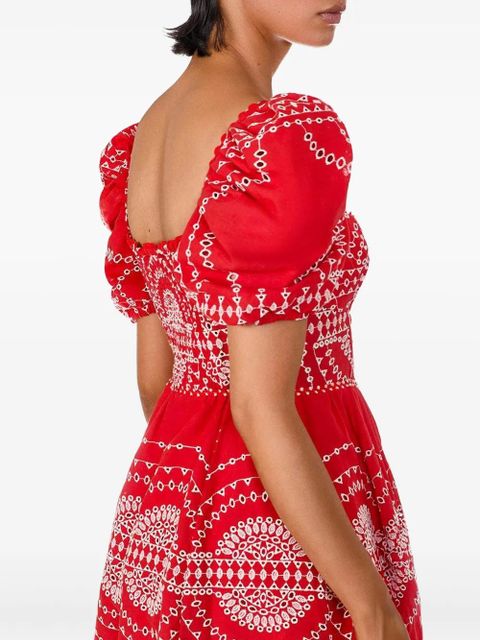 Charo Ruiz Ibiza puff-sleeve embroidered dress