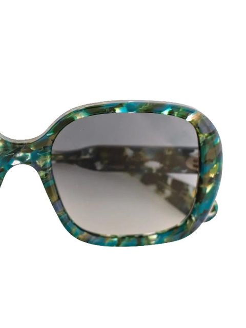 Chloé Eyewear patterned square-frame sunglasses - Green