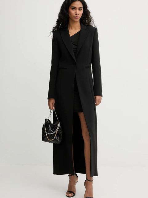 Tory Burch torebka skórzana Fleming kolor czarny 164022-001