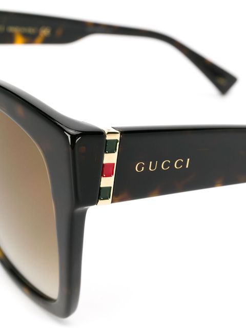 Gucci Eyewear tortoiseshell square sunglasses - Brown