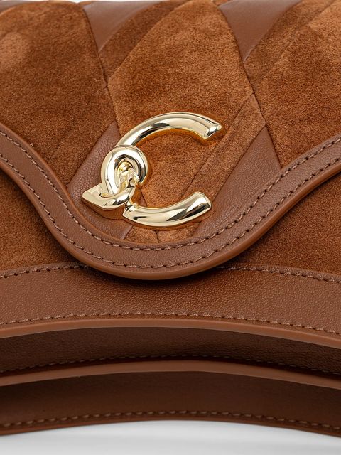 Coccinelle torebka skórzana kolor brązowy E1.T1S.18.02.01