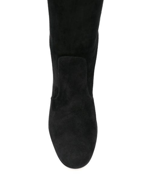 Gianvito Rossi Glen 85mm suede knee-high boots - Black